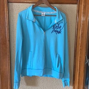 Pink Victoria’s Secret 1/4 Zip Sweatshirt